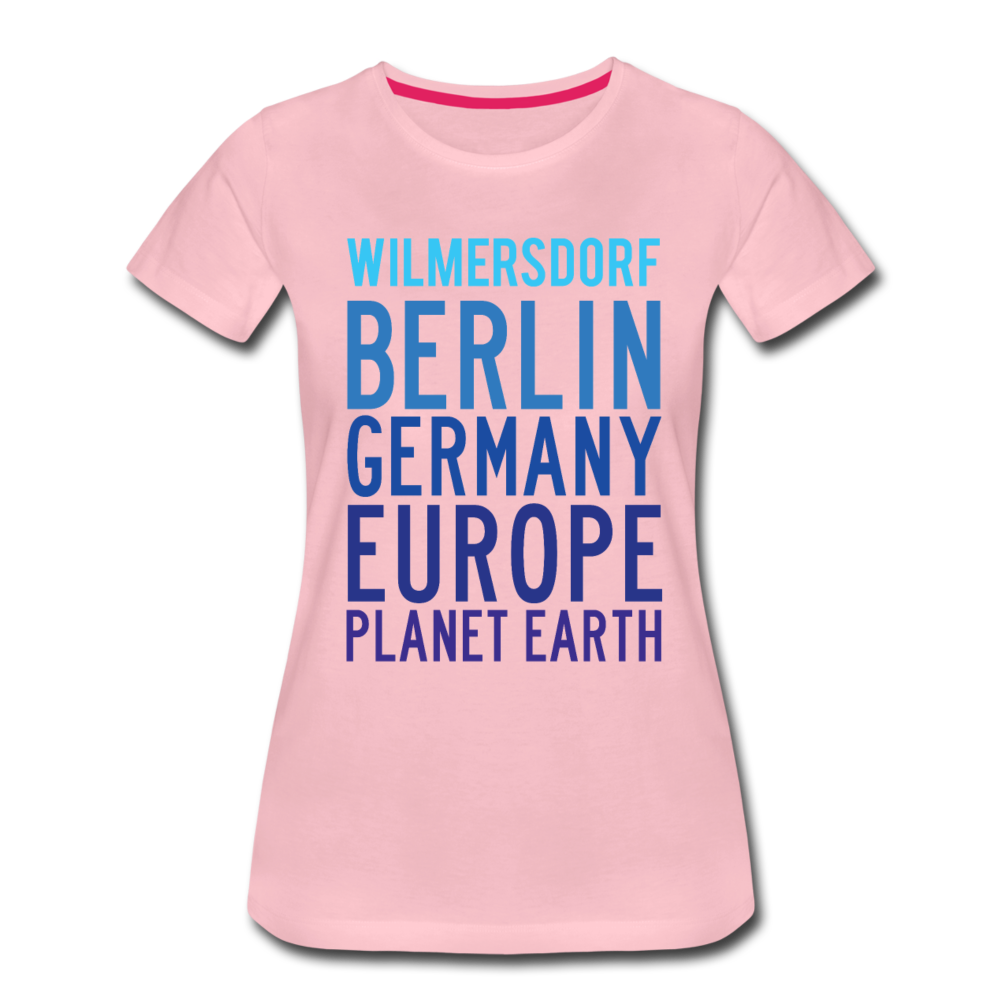 Wilmersdorf Planet Earth - Frauen Premium T-Shirt - rose shadow