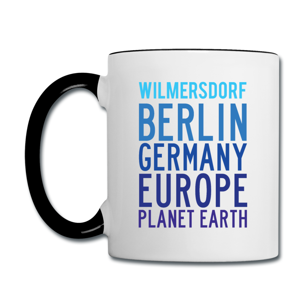 Wilmersdorf Planet Earth - Tasse zweifarbig - white/black