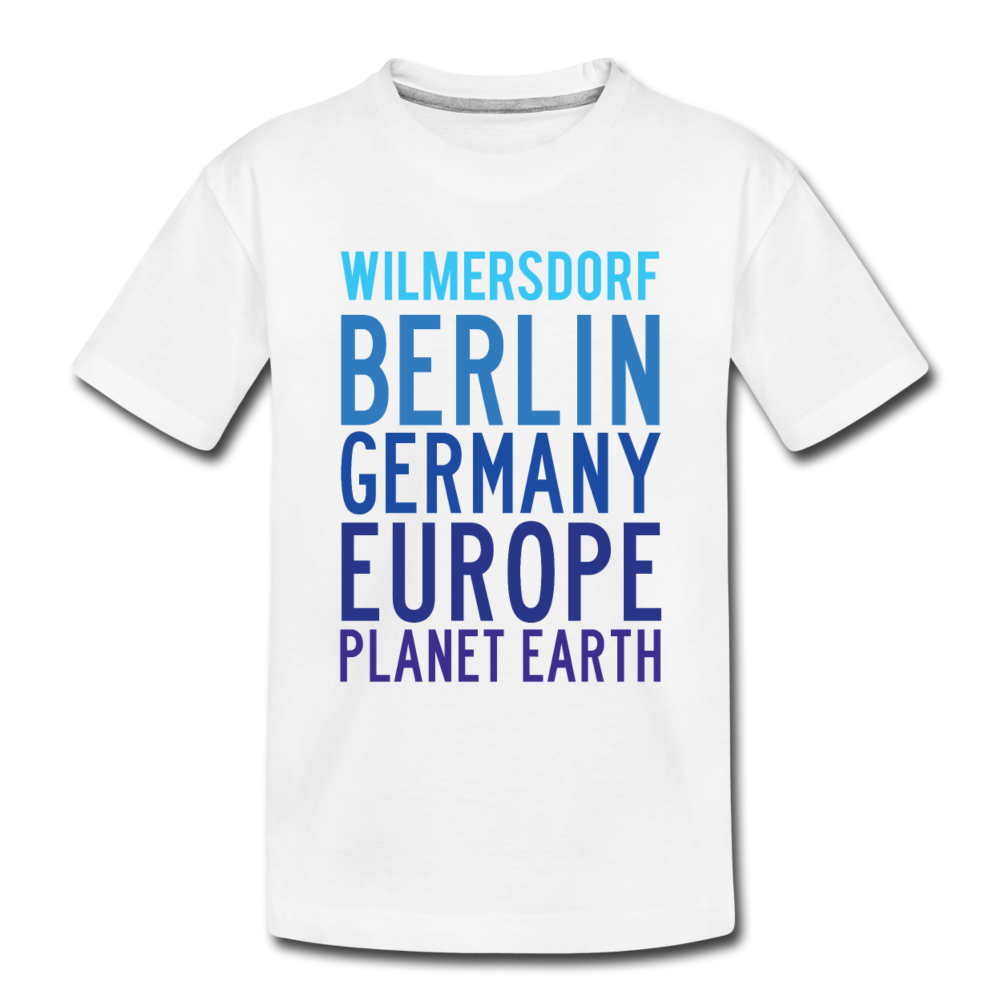 Wilmersdorf Planet Earth - Teenager Premium T-Shirt - white
