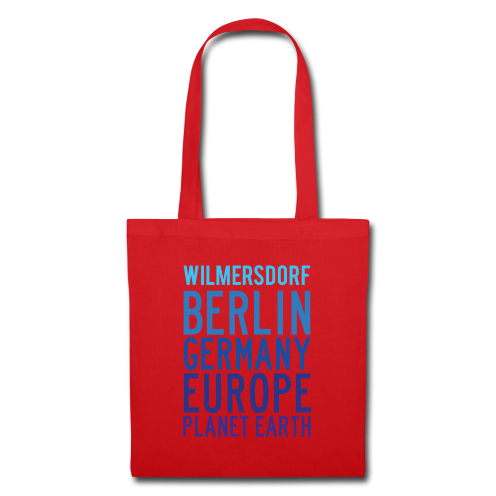 Wilmersdorf Planet Earth - Stoffbeutel - red