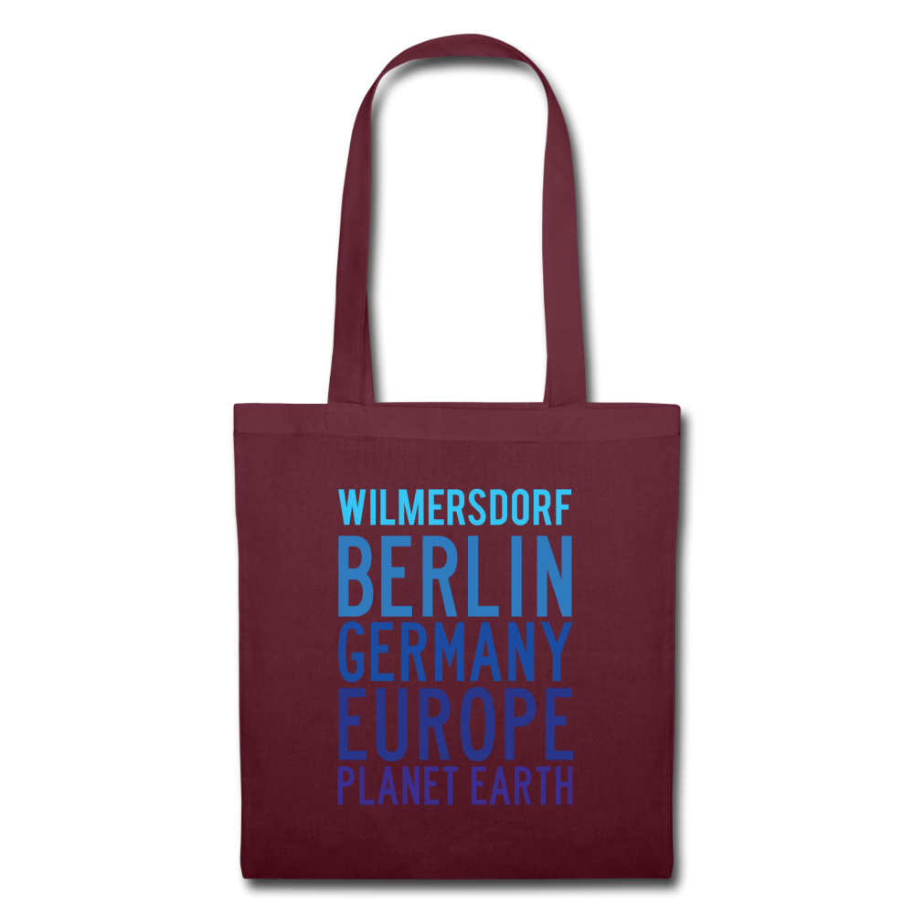 Wilmersdorf Planet Earth - Stoffbeutel - burgundy