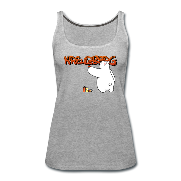 Kreuzberg Graffiti - Frauen Premium Tank Top - heather grey