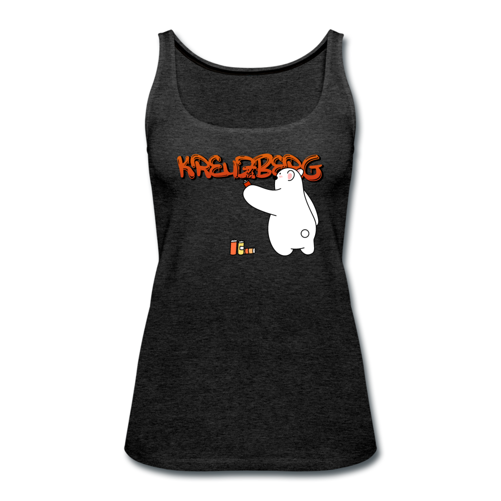 Kreuzberg Graffiti - Frauen Premium Tank Top - charcoal grey