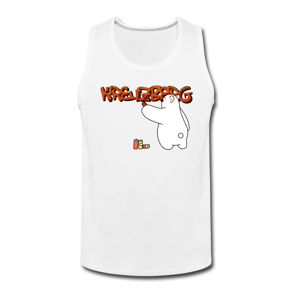 Kreuzberg Graffiti - Männer Premium Tank Top - white