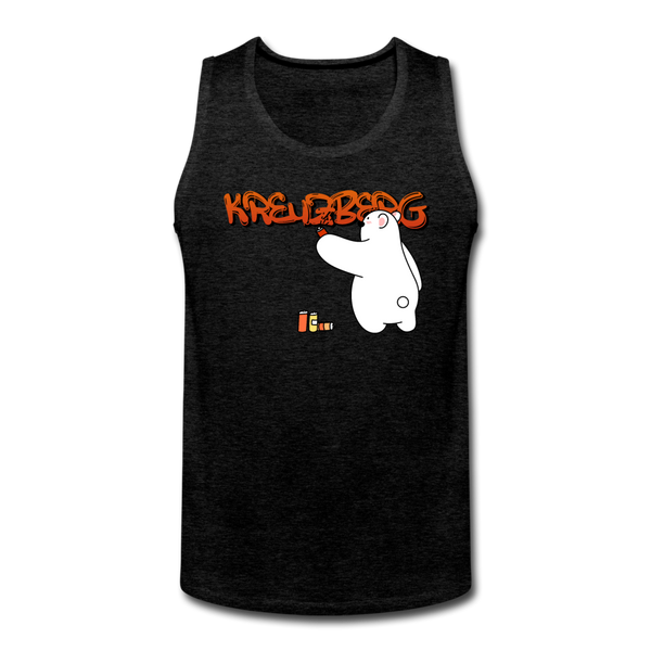 Kreuzberg Graffiti - Männer Premium Tank Top - charcoal grey