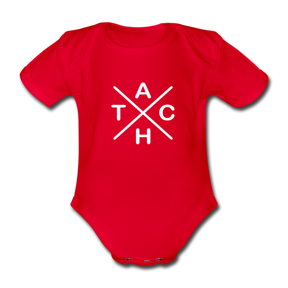 Tach X - Bio-Kurzarmbody - Rot
