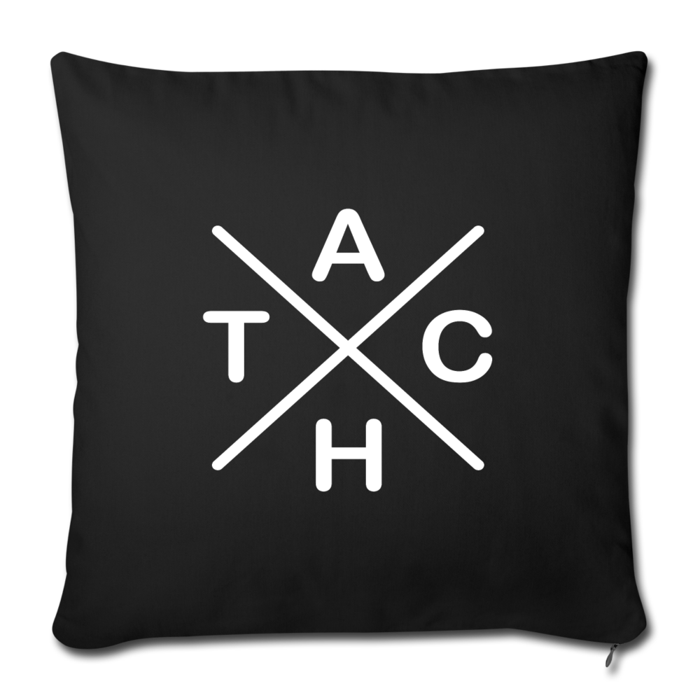 Tach X - Sofakissen mit Füllung (45 x 45 cm) - Schwarz