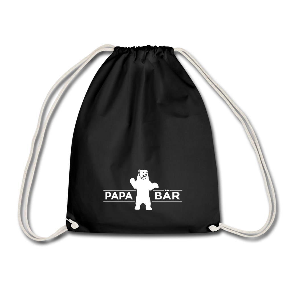 Papa Bär - Turnbeutel - Schwarz