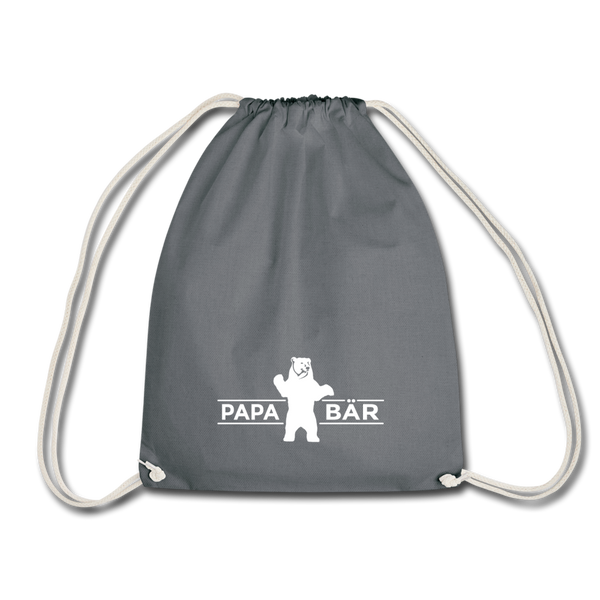 Papa Bär - Turnbeutel - Grau