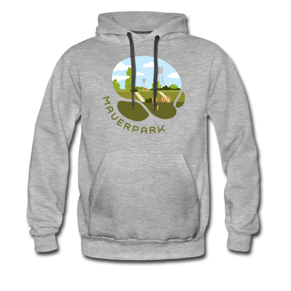 Mauerpark - Männer Premium Hoodie - Grau meliert