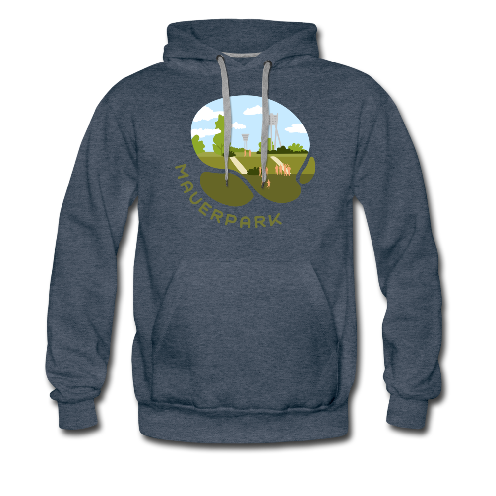 Mauerpark - Männer Premium Hoodie - Jeansblau