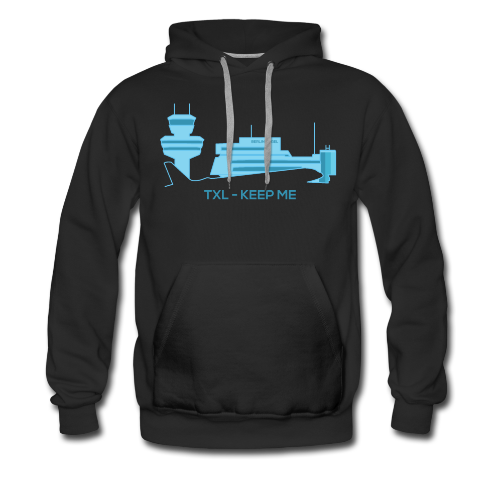 Tegel TXL keep me - Männer Premium Hoodie - Schwarz