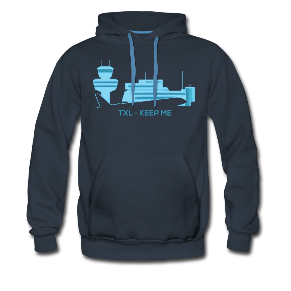 Tegel TXL keep me - Männer Premium Hoodie - Navy