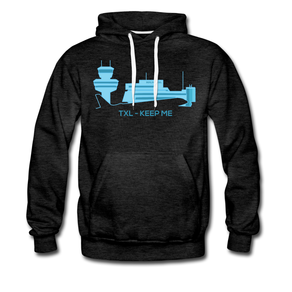 Tegel TXL keep me - Männer Premium Hoodie - Anthrazit
