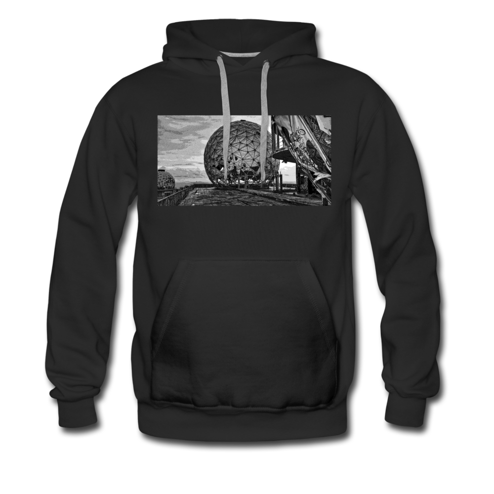 Teufelsberg im Bild - Männer Premium Hoodie - Schwarz