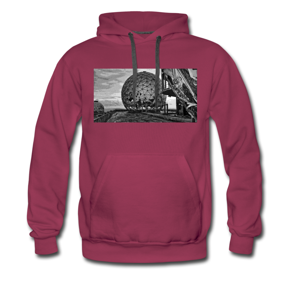 Teufelsberg im Bild - Männer Premium Hoodie - Bordeaux