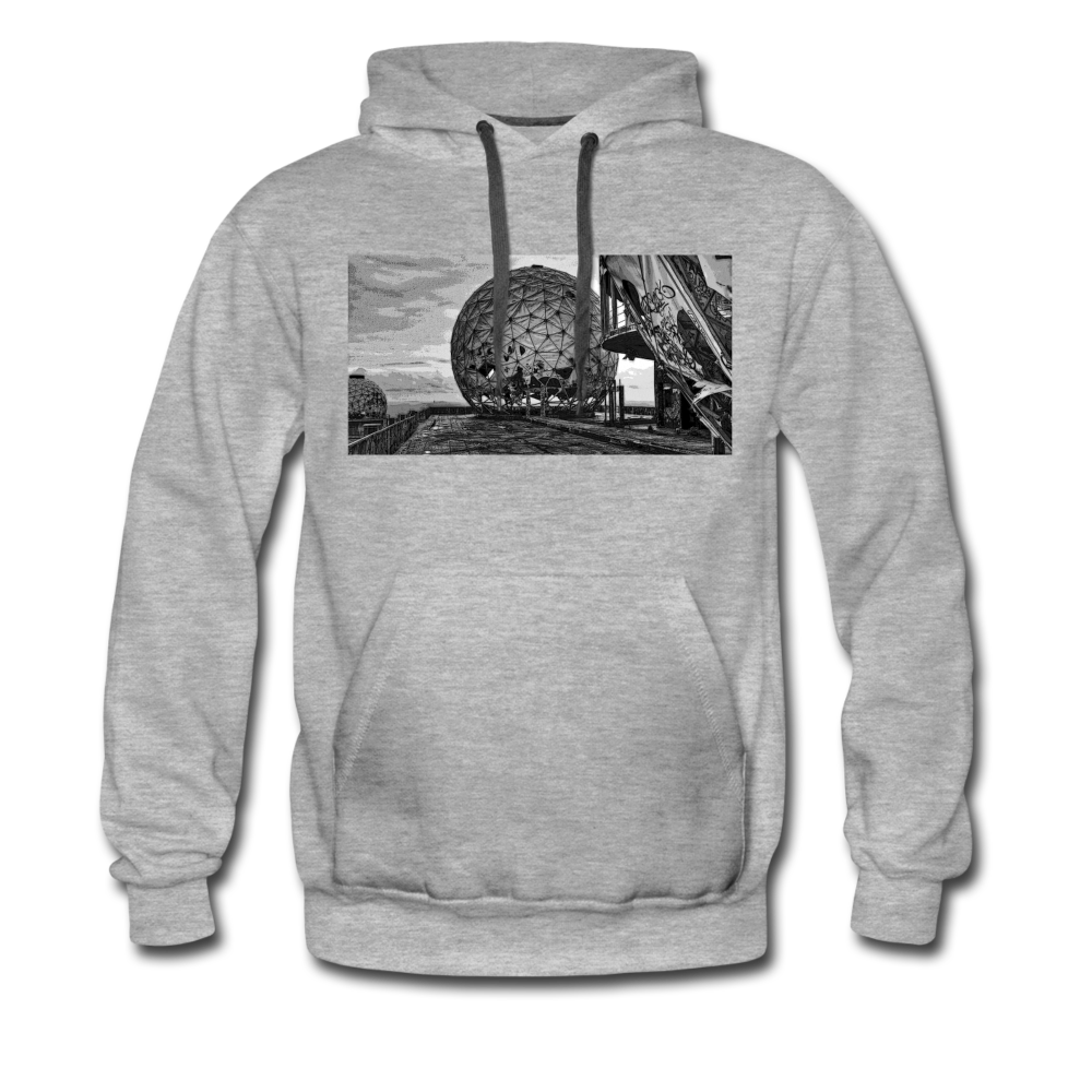 Teufelsberg im Bild - Männer Premium Hoodie - Grau meliert