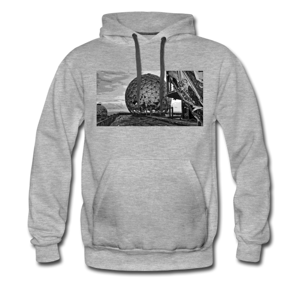 Teufelsberg im Bild - Männer Premium Hoodie - Grau meliert