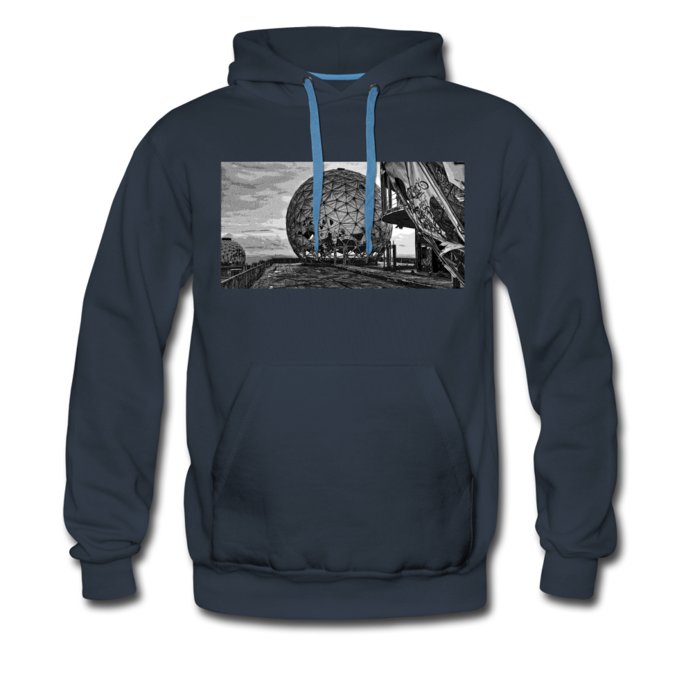 Teufelsberg im Bild - Männer Premium Hoodie - Navy