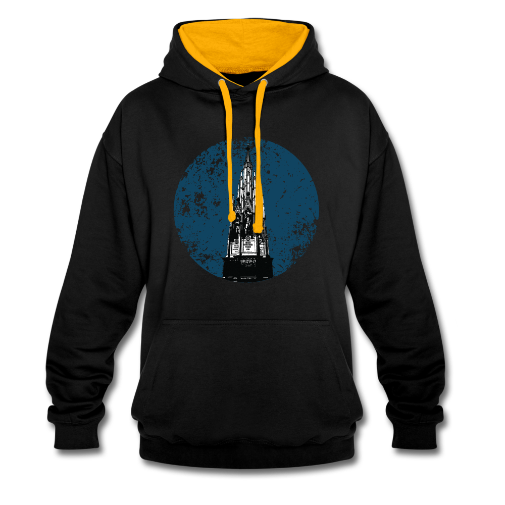 Viktoriapark - Kontrast Hoodie - Schwarz/Gold