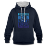 Kreuzberg - Planet Earth - Kontrast Hoodie - Navy/Grau meliert