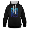 Kreuzberg - Planet Earth - Kontrast Hoodie - Schwarz/Grau meliert