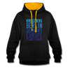 Kreuzberg - Planet Earth - Kontrast Hoodie - Schwarz/Gold