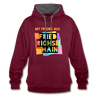 Freude aus Friedrichshain - Kontrast Hoodie - Weinrot/Anthrazit