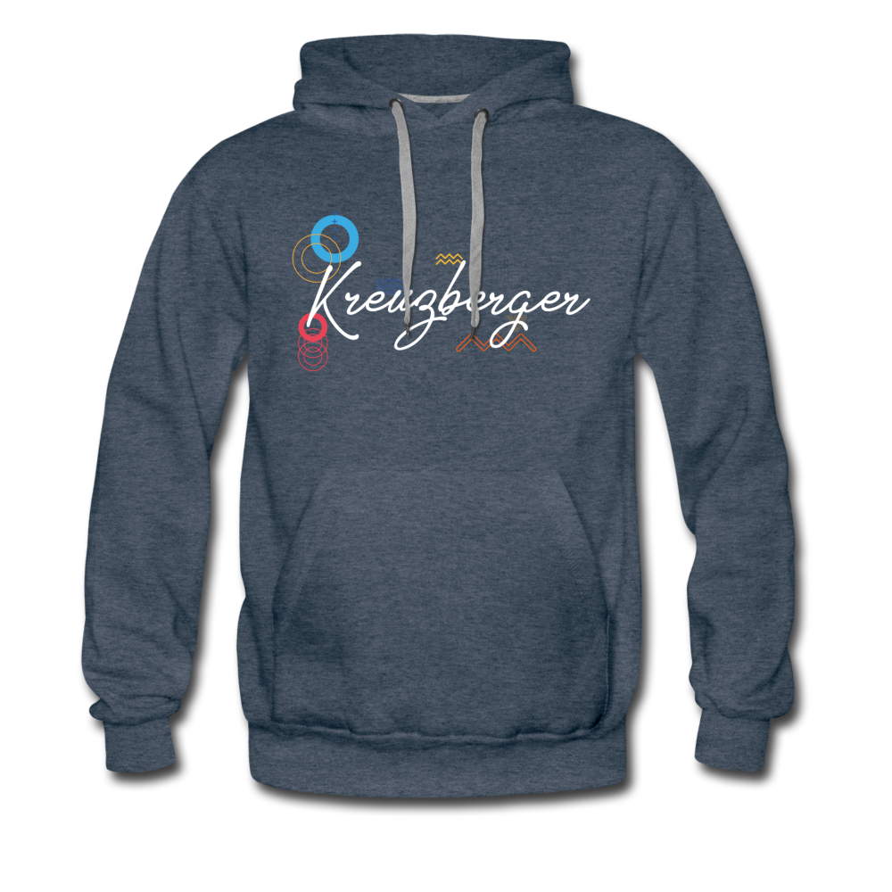 Kreuzberger - Männer Premium Hoodie - Jeansblau