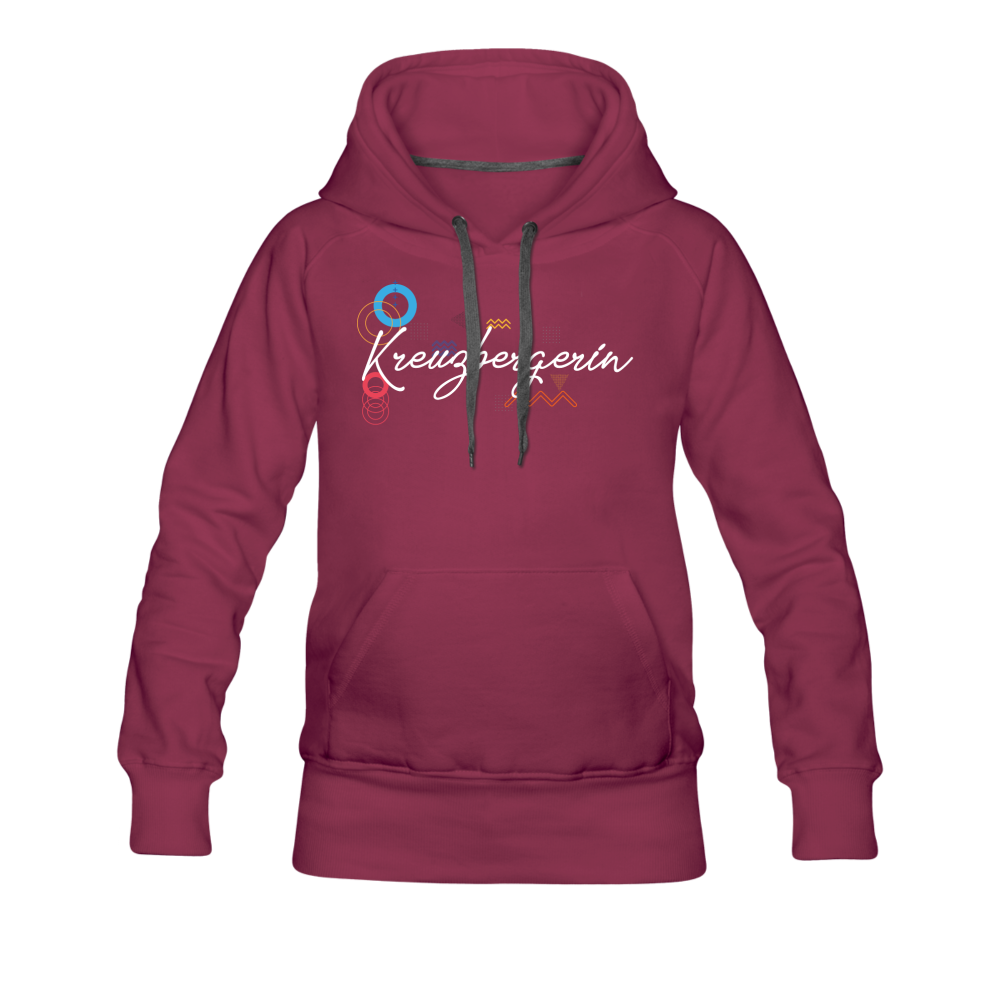 Kreuzbergerin - Frauen Premium Hoodie - Bordeaux