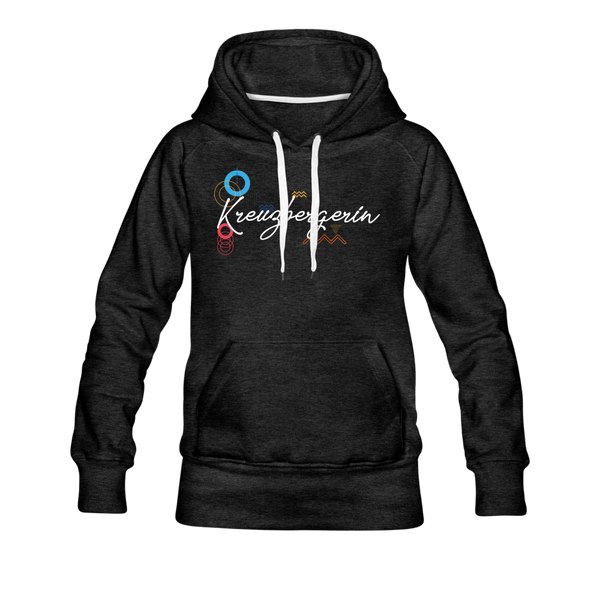 Kreuzbergerin - Frauen Premium Hoodie - Anthrazit