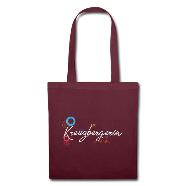 Kreuzbergerin - Stoffbeutel - Burgunderrot