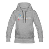 Lichtenbergerin - Frauen Premium Hoodie - Grau meliert