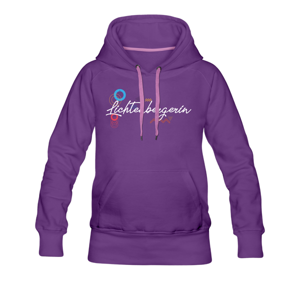 Lichtenbergerin - Frauen Premium Hoodie - Purple