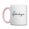 Schöneberger - Tasse zweifarbig - Weiß/Pink