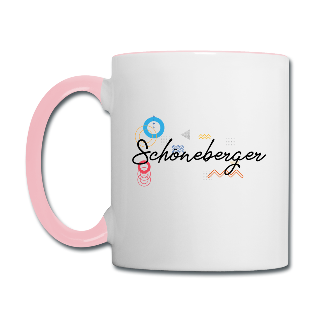 Schöneberger - Tasse zweifarbig - Weiß/Pink