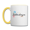 Schöneberger - Tasse zweifarbig - Weiß/Gelb