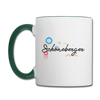 Schöneberger - Tasse zweifarbig - Weiß/Dunkelgrün