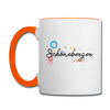 Schöneberger - Tasse zweifarbig - Weiß/Orange
