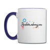 Schöneberger - Tasse zweifarbig - Weiß/Kobaltblau