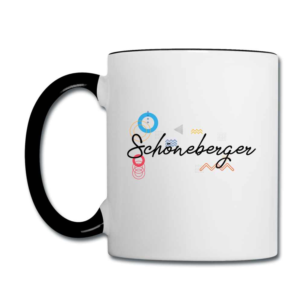Schöneberger - Tasse zweifarbig - Weiß/Schwarz