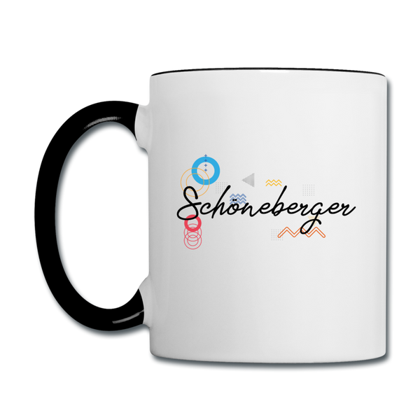 Schöneberger - Tasse zweifarbig - Weiß/Schwarz