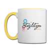 Steglitzer - Tasse zweifarbig - Weiß/Gelb