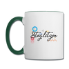 Steglitzer - Tasse zweifarbig - Weiß/Dunkelgrün
