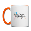 Steglitzer - Tasse zweifarbig - Weiß/Orange