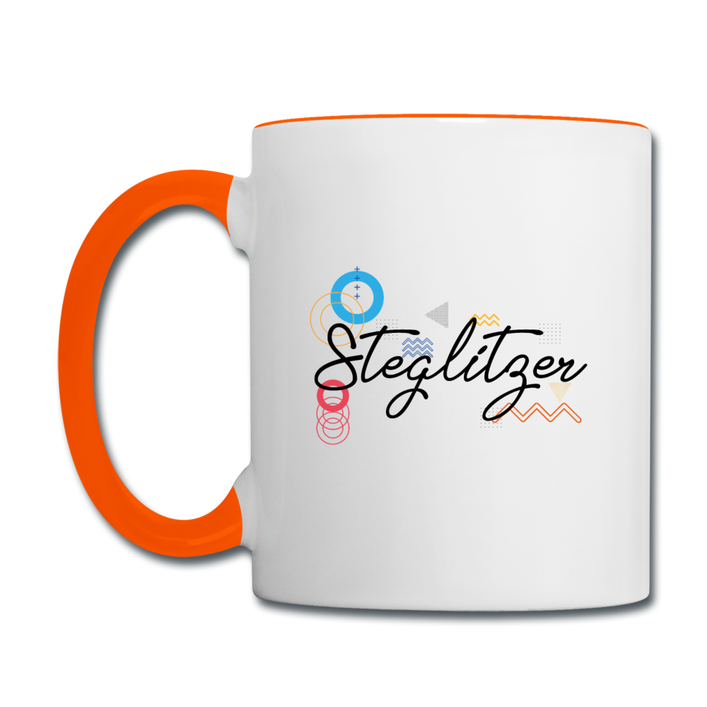 Steglitzer - Tasse zweifarbig - Weiß/Orange
