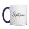 Steglitzerin - Tasse zweifarbig - Weiß/Kobaltblau