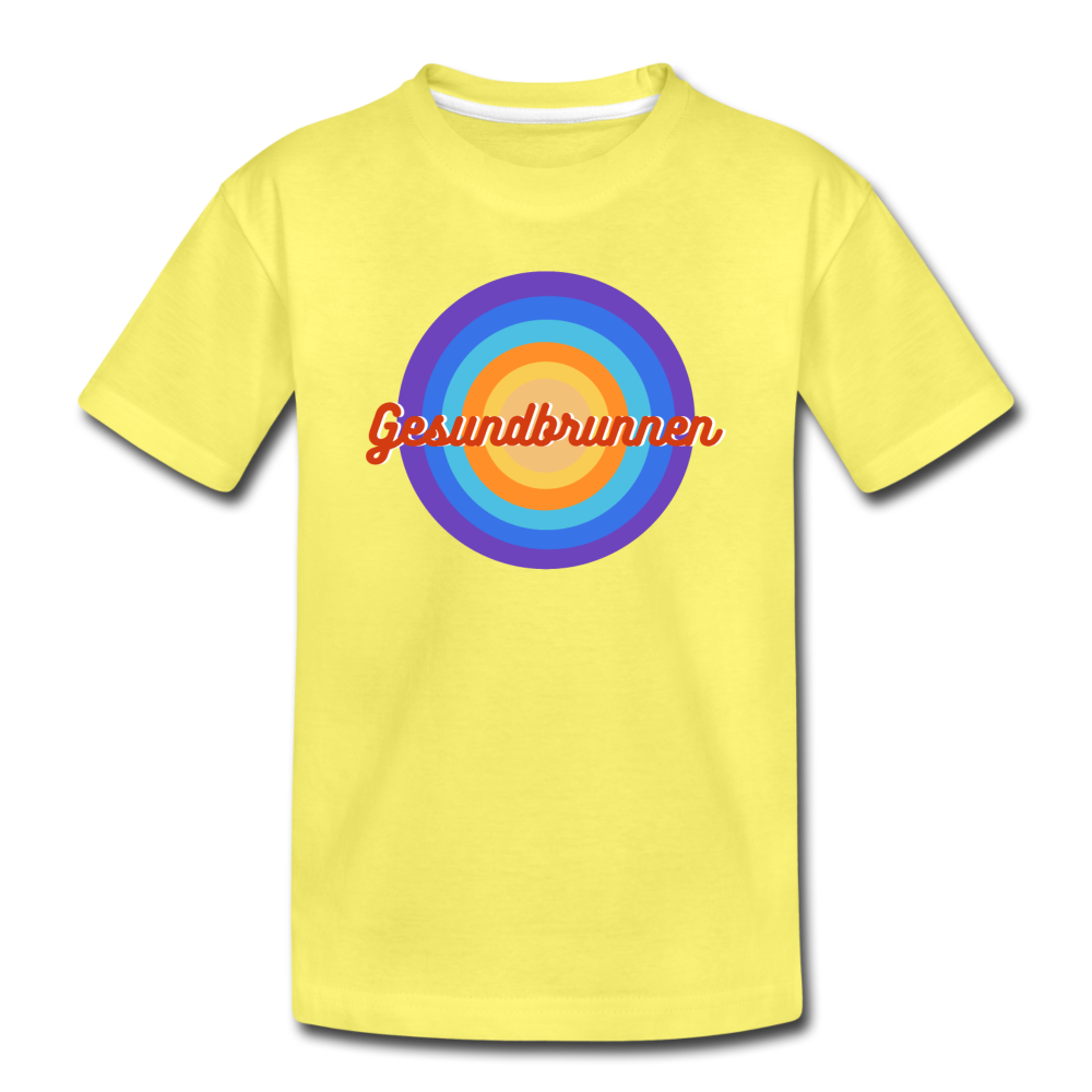 Gesundbrunnen Retro - Kinder Premium T-Shirt - Gelb