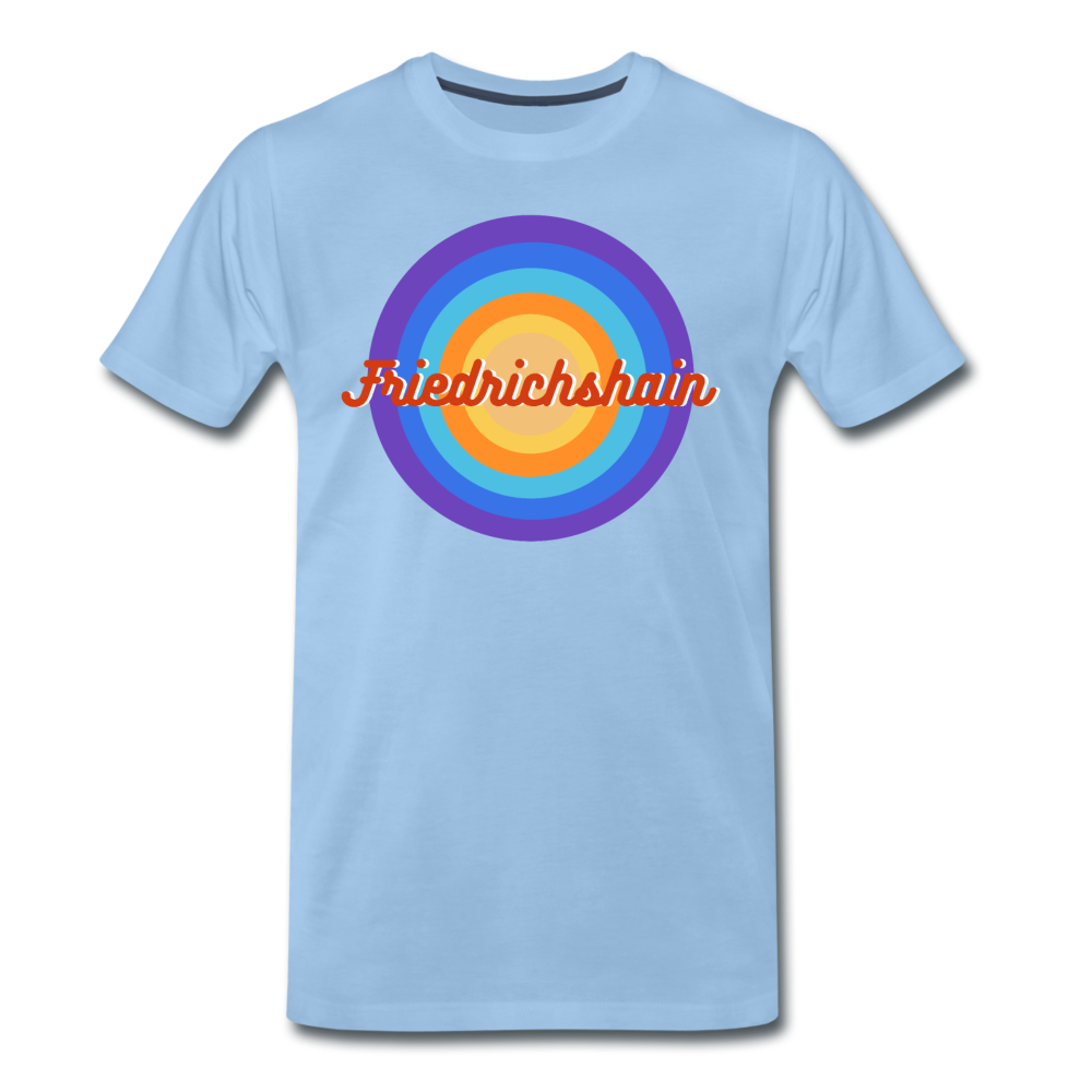 Friedrichshain Retro - Männer Premium T-Shirt - Sky