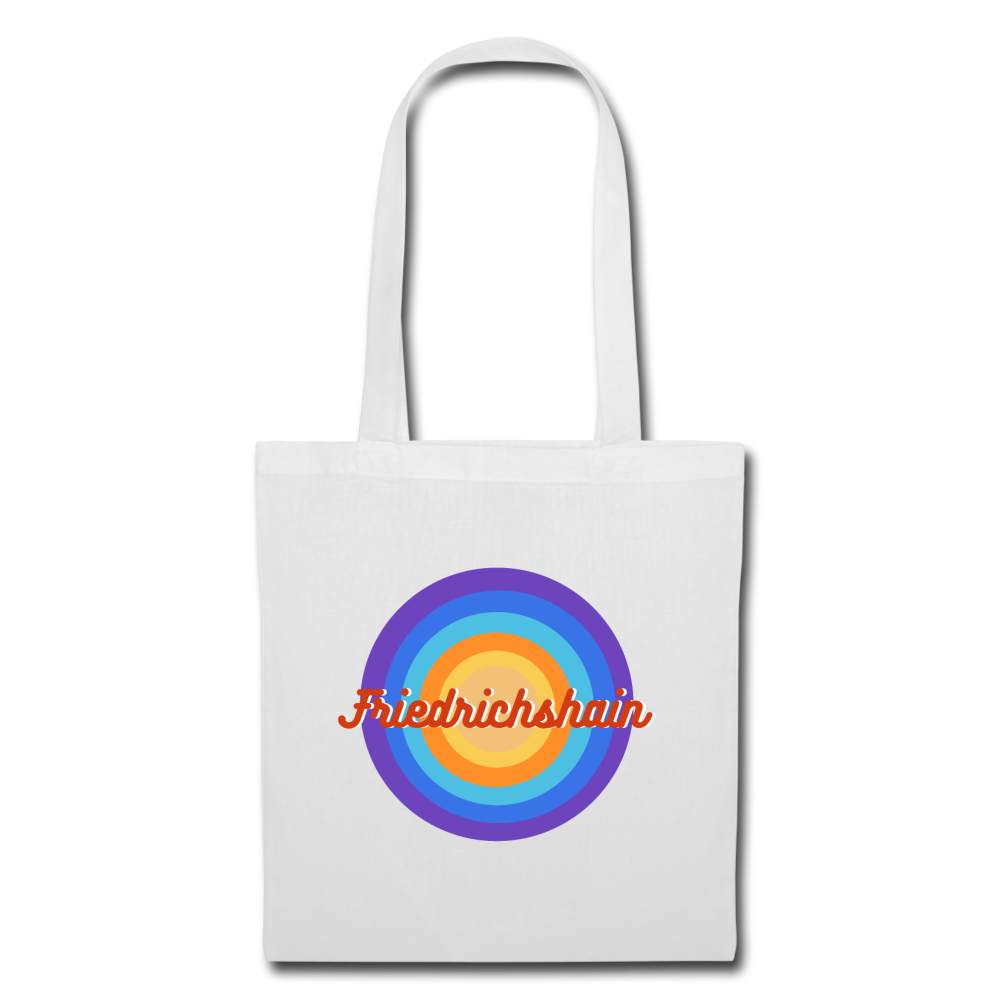 Friedrichshain Retro - Stoffbeutel - Weiß
